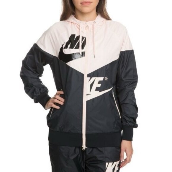 NIKE WOMENS Windrunner Jacket GX ORANGE QUARTZ/BLACK AJ2974-825 Size Small - Picture 1 of 15